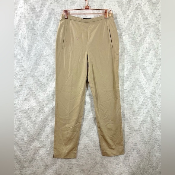 weekend by max mara khaki pants size 4 - Picture 1 of 10